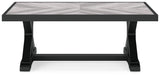 Beachcroft durable outdoor coffee table on patio