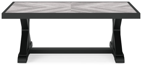 Beachcroft durable outdoor coffee table on patio