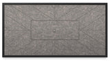 Beachcroft outdoor fire pit table showing battery-operated ignition panel