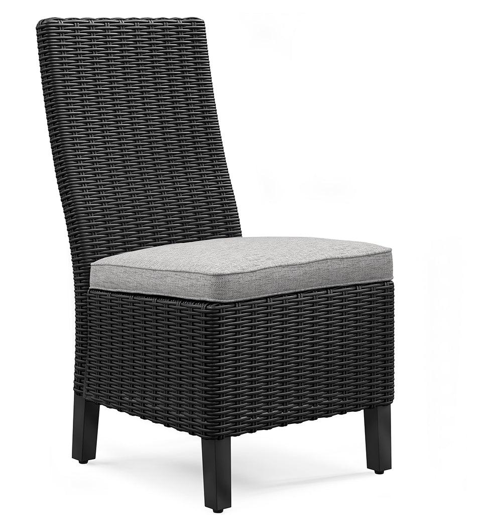 Beachcroft outdoor side chair set of 2 arranged on patio