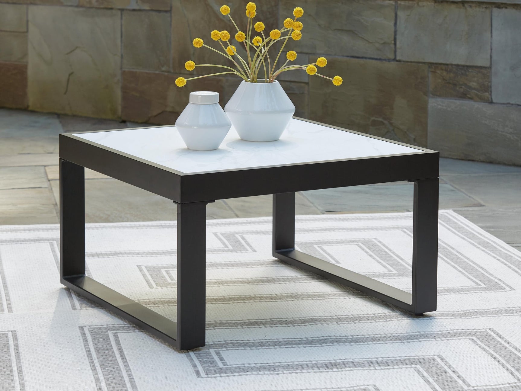 Beachloft Black/Gray 8-Piece Sectional with Ottoman and Coffee Table - image 1