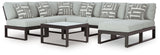Beachloft Black/Gray 8-Piece Sectional with Ottoman and Coffee Table - image 2