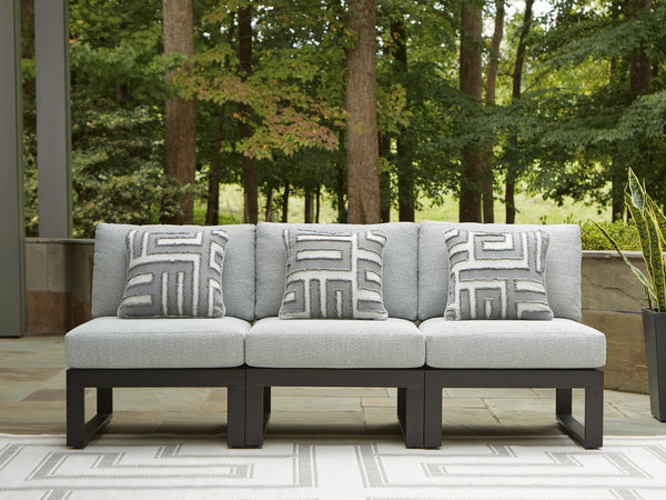 Beachloft Black/Gray 3-Piece Outdoor Sectional - image 1