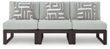 Beachloft Black/Gray 3-Piece Outdoor Sectional - image 2