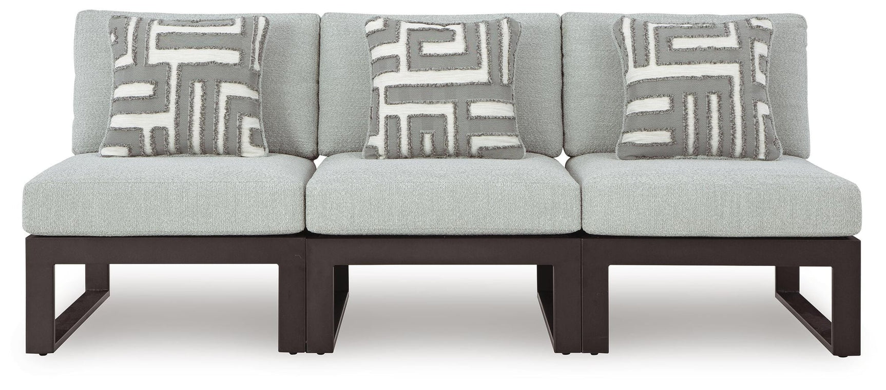 Beachloft Black/Gray 3-Piece Outdoor Sectional - image 2