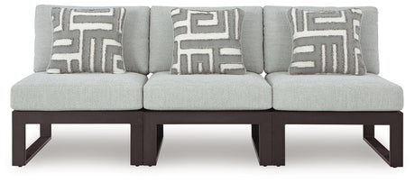 Beachloft Black/Gray 3-Piece Outdoor Sectional - image 2