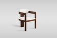 Becky Dining Chair in Walnut with Beige Upholstery from Decor Furniture