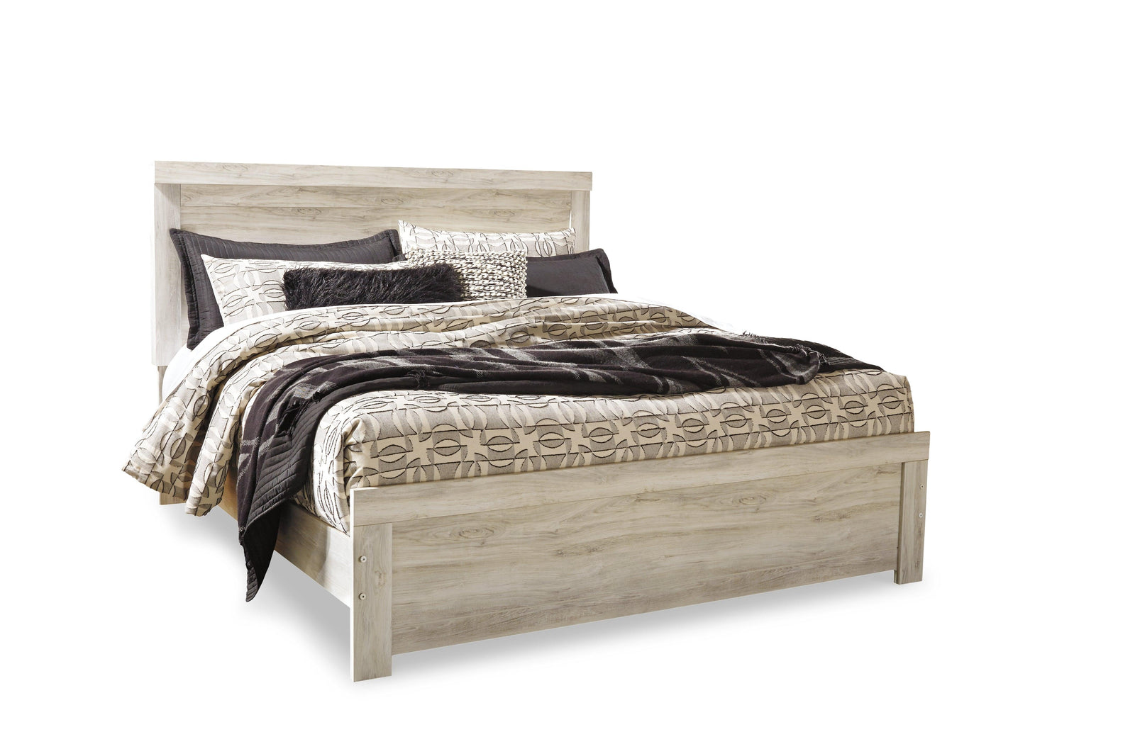 main view of Bellaby Whitewash Panel Bedroom Set bed