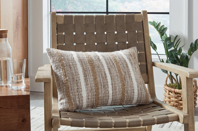 Benish Tan/brown/white Pillow (Set Of 4) - Ella Furniture