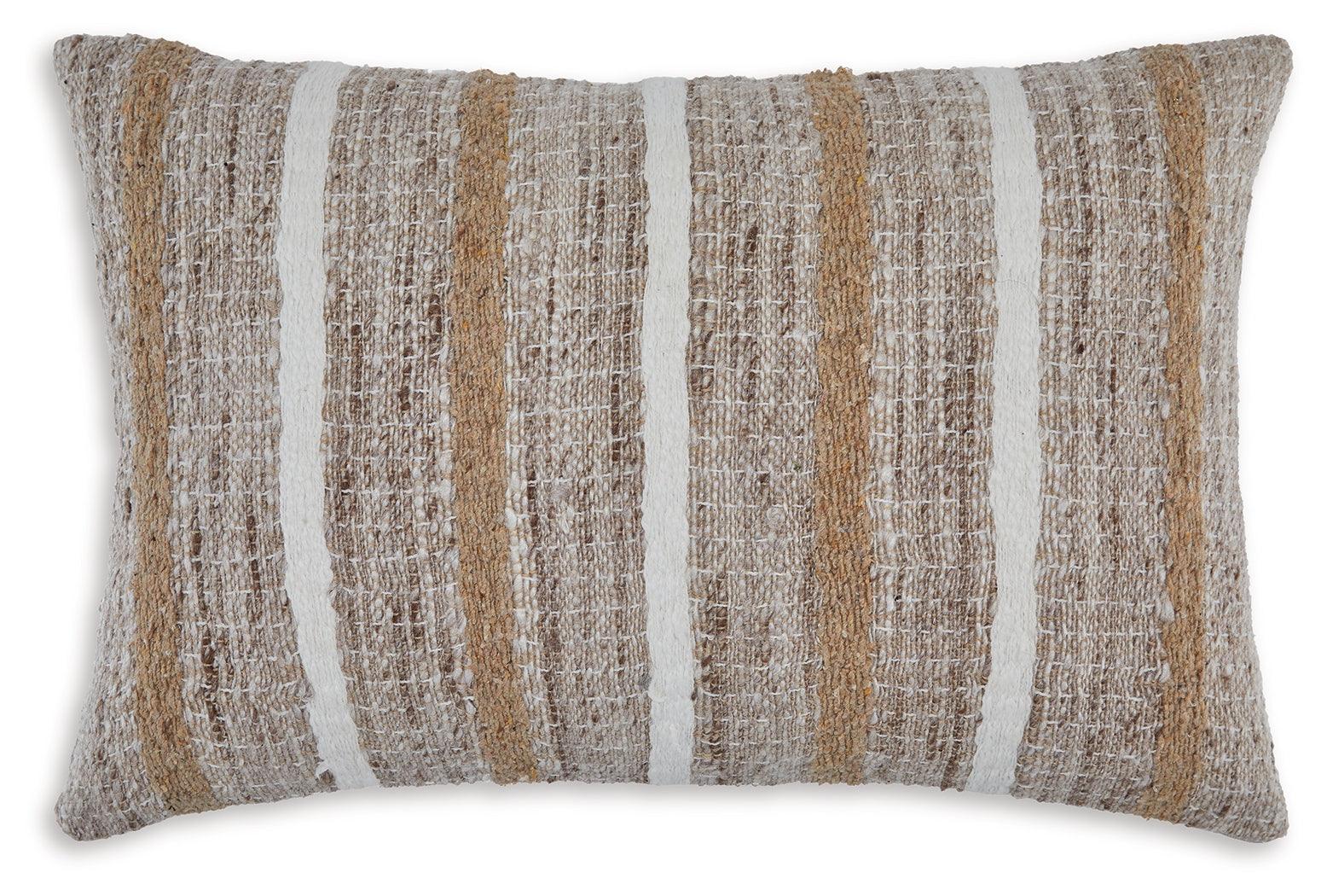 Benish Tan/brown/white Pillow (Set Of 4) - Ella Furniture