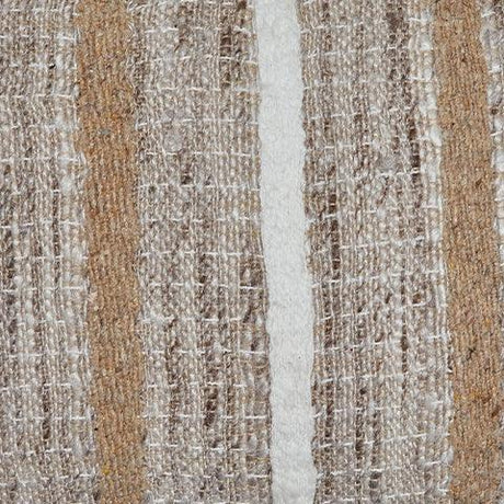 Stacked Benish lumbar pillows showing striped pattern