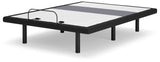 Ashley Best Base with Lumbar and Audio Queen Adjustable Bed Base Black Controls and Lighting