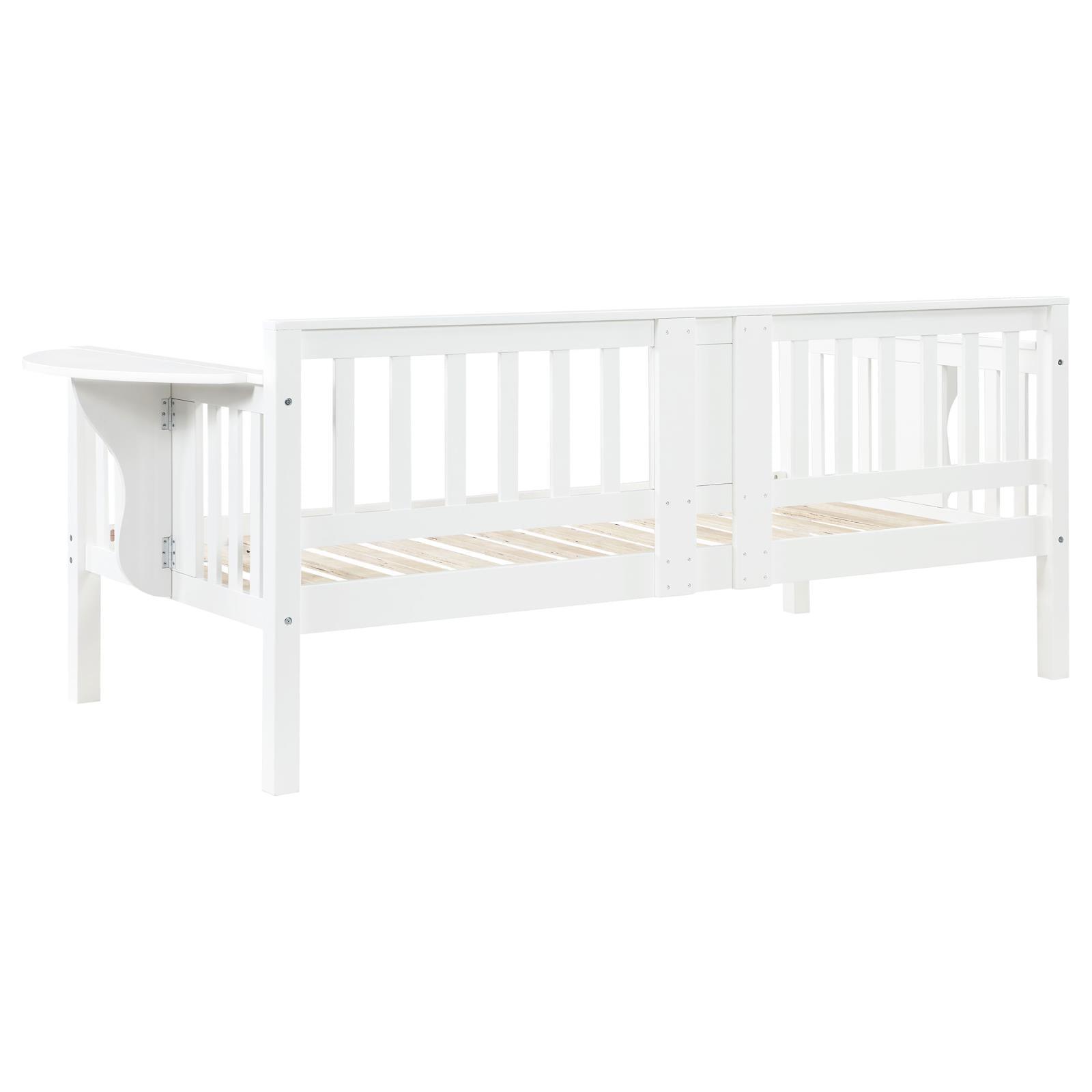 Bethany Twin Daybed with drop-down tables viewed from above