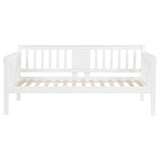 Room setting featuring Bethany White Wood Twin Daybed