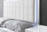 Beverly White Gloss Chest drawer open showing storage