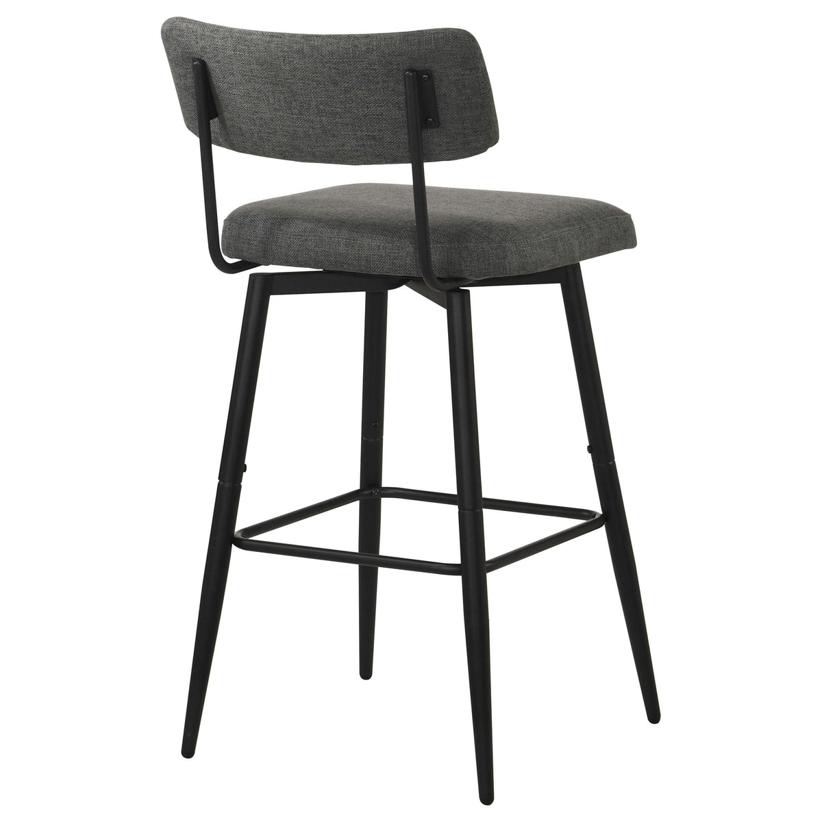Levine Fabric Upholstered Grey Swivel Bar Chair Set of 2 — product image 7