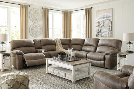 Realyn White/Brown Coffee Table with 2 End Tables — product view
