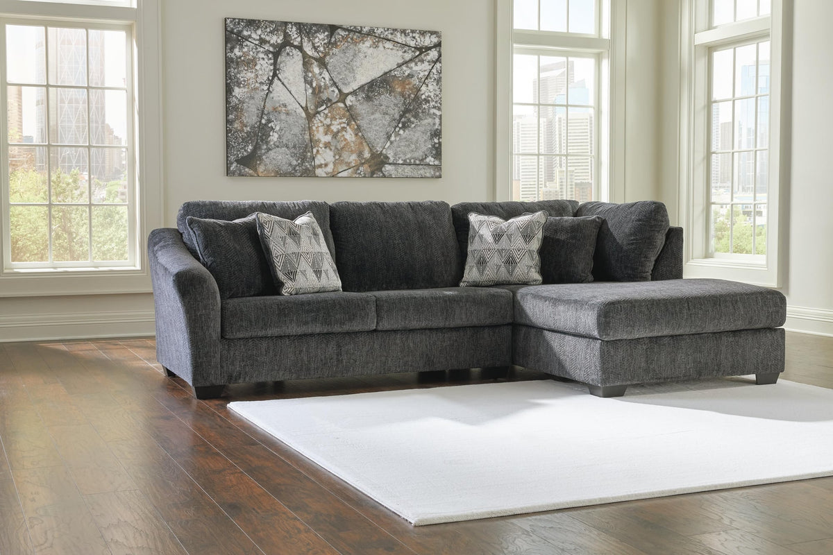 Biddeford Shadow 2-Piece Sectional with Ottoman - image 9
