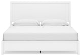 Binterglen White King Panel Bed footboard detail