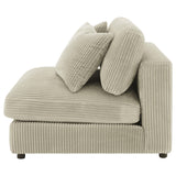Plastic non-skid feet of Blaine accent chair