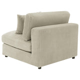 Back view of Blaine Upholstered Armless Accent Chair