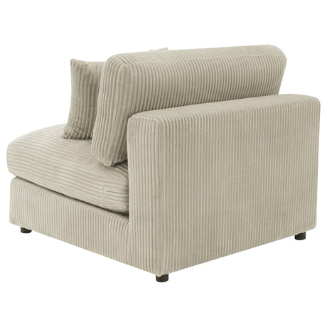 Back view of Blaine Upholstered Armless Accent Chair