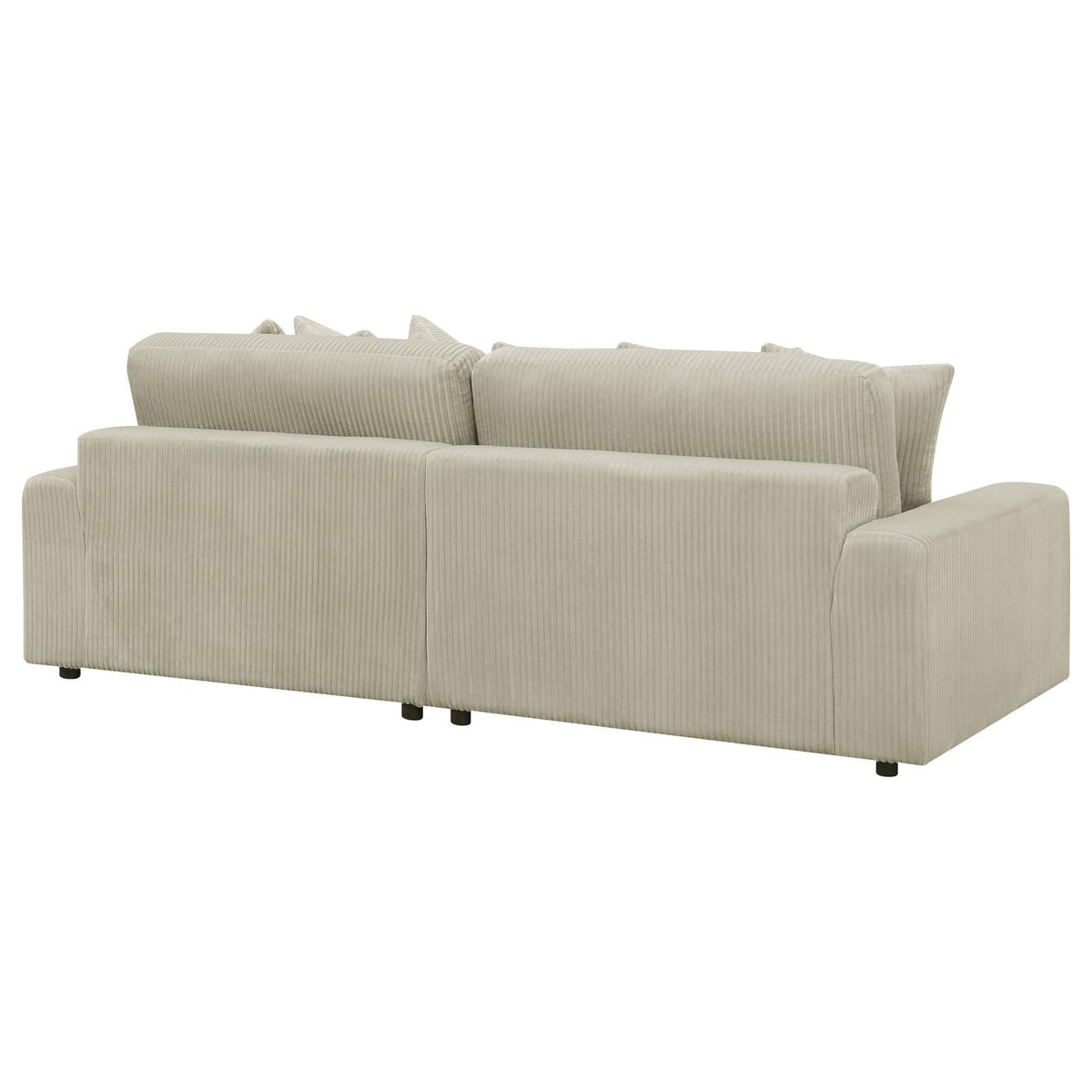 side view of Blaine Upholstered Reversible Sectional Sofa Sand sectional sofa
