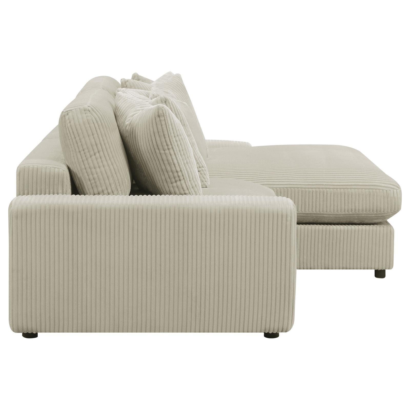 detail view of Blaine Upholstered Reversible Sectional Sofa Sand sectional sofa