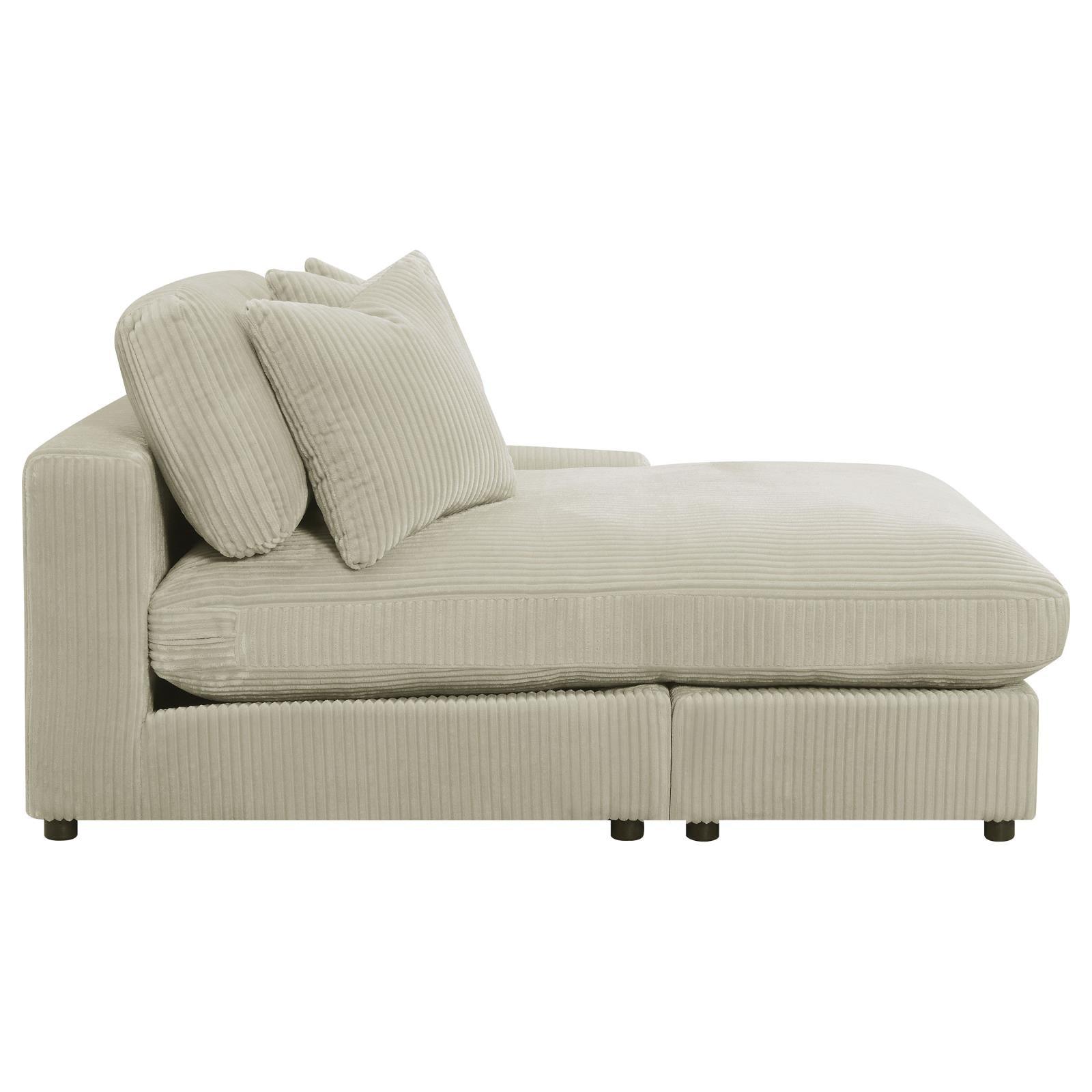 room view of Blaine Upholstered Reversible Sectional Sofa Sand sectional sofa