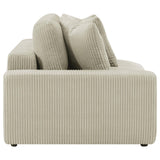 main view of Blaine Upholstered Reversible Sectional Sofa Sand sectional sofa