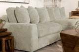 side view of Blaine Upholstered Reversible Sectional Sofa Sand sectional sofa