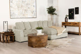 side view of Blaine Upholstered Reversible Sectional Sofa Sand sectional sofa