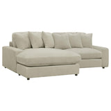 room view of Blaine Upholstered Reversible Sectional Sofa Sand sectional sofa