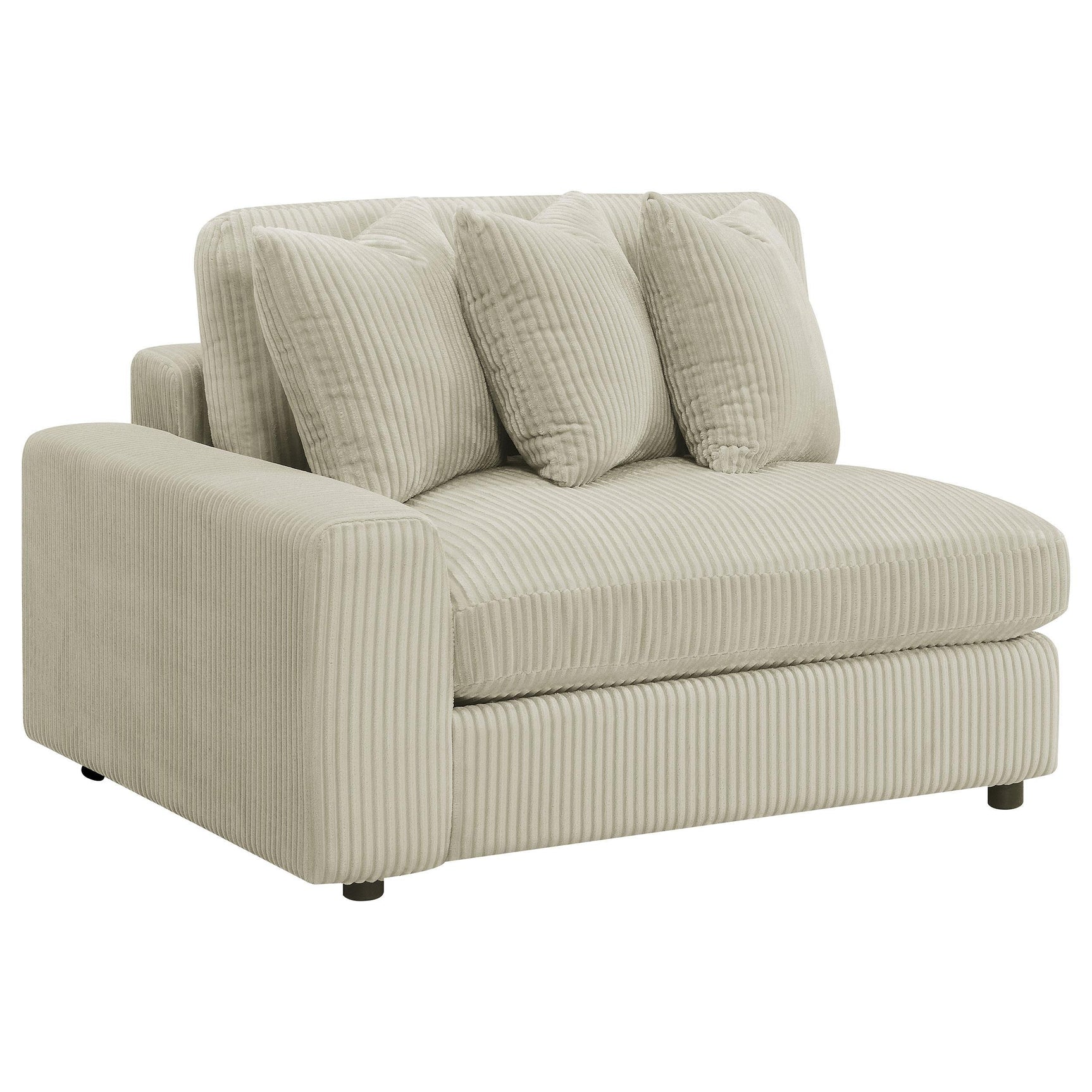 Close-up of sofa cushions and seams