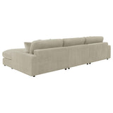 Front view of Blaine Upholstered Sectional Sofa Set