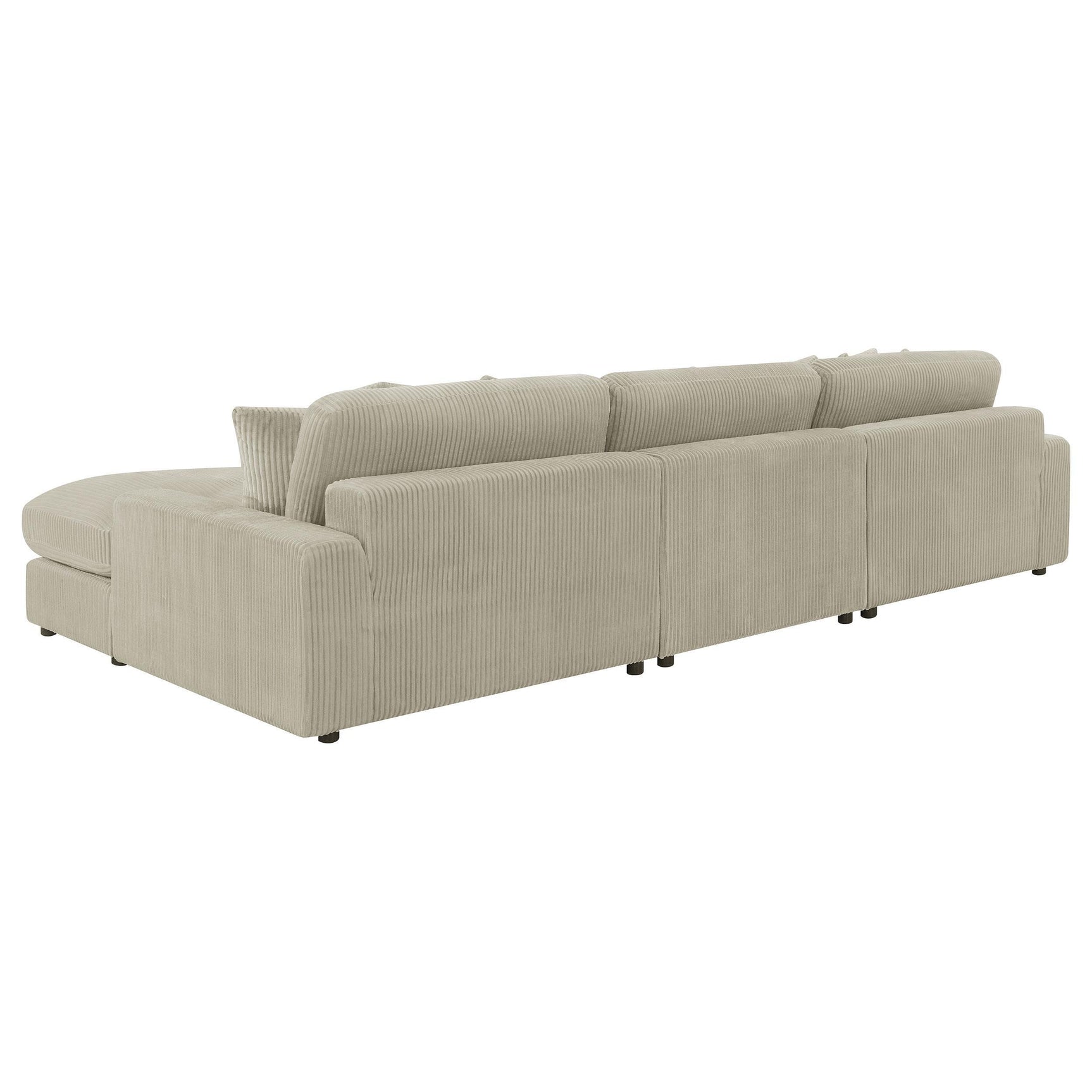 Front view of Blaine Upholstered Sectional Sofa Set