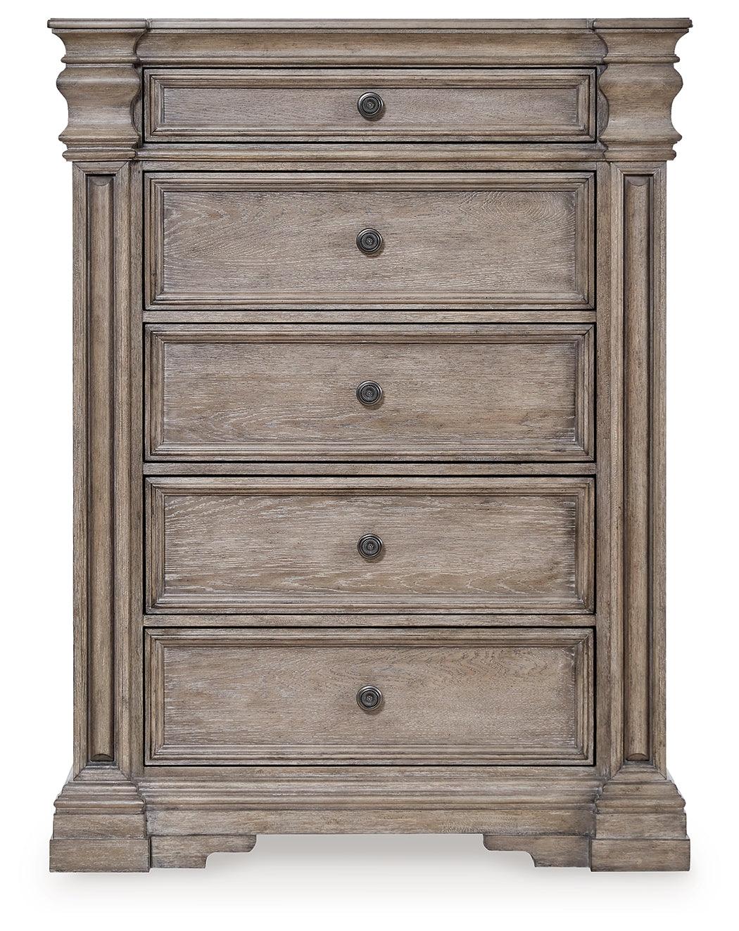 Blairhurst Chest of Drawers opened drawer showing interior