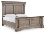 Blairhurst king panel bed angled side view