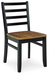 Blondon dining table set showcasing chevron plank effect tabletop