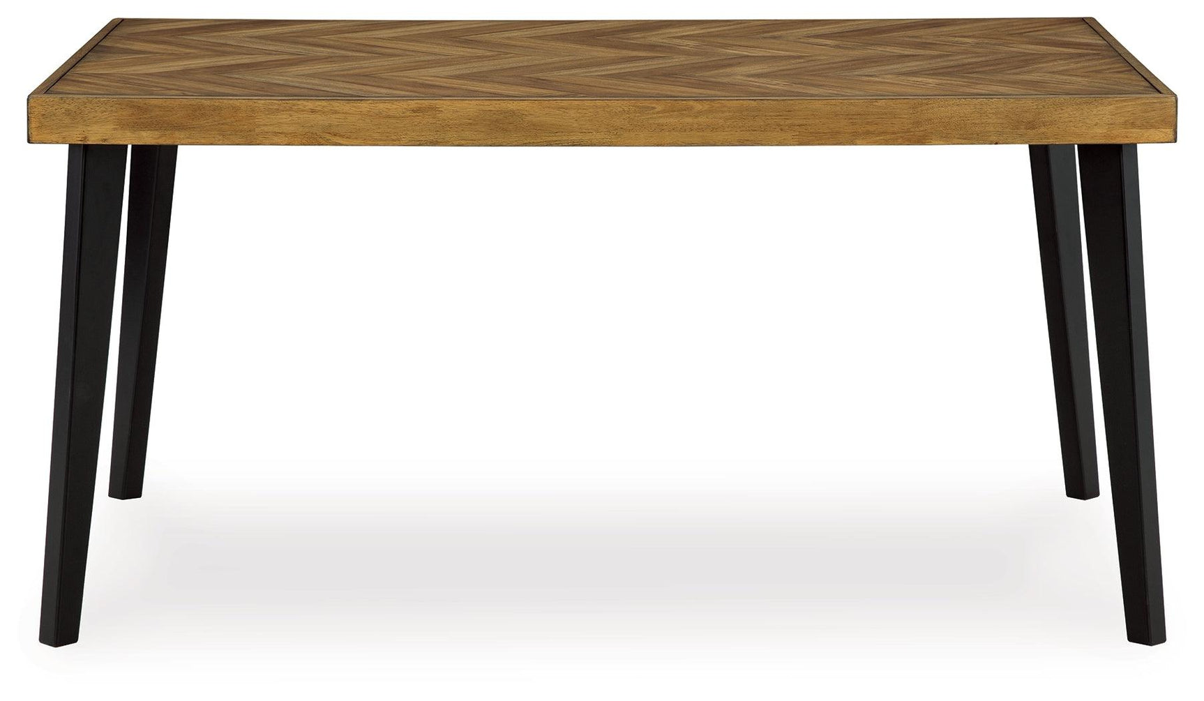 Solid wood black chair frame from Blondon set seating 6