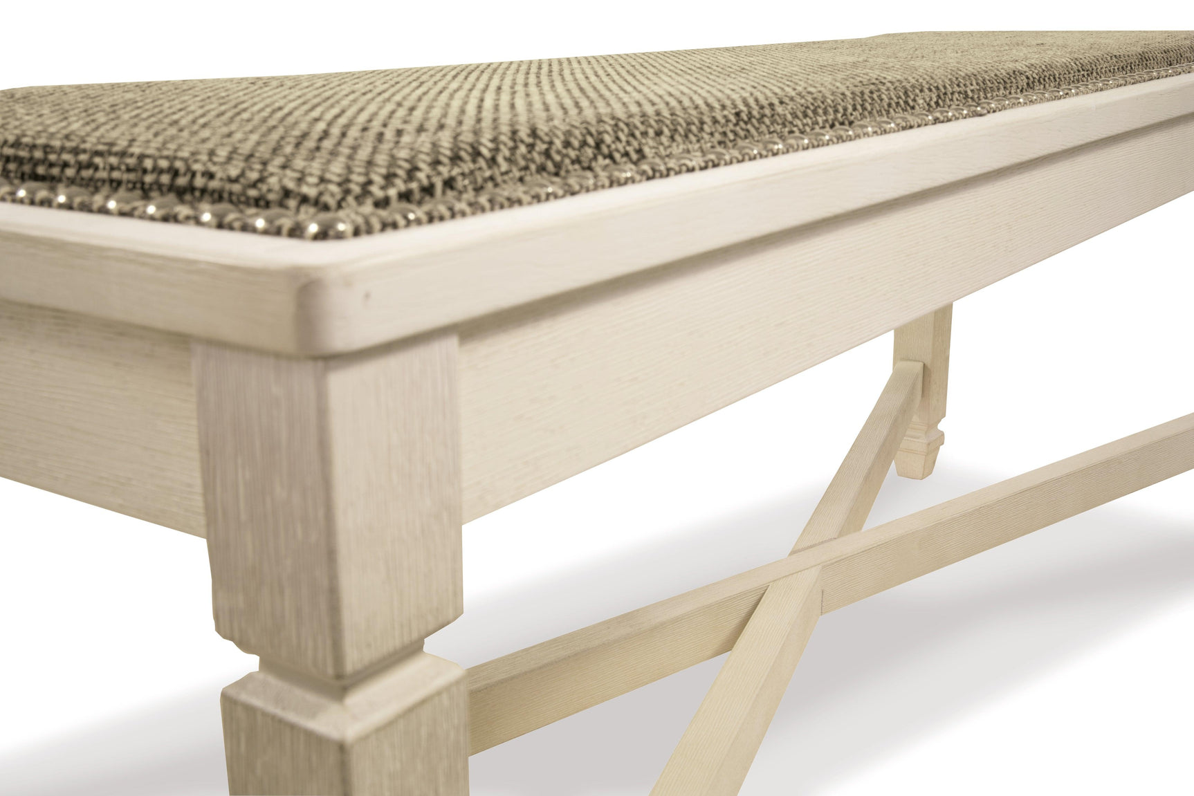Table edge and chair fabric detail