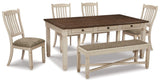 Room view showing Bolanburg dining set in modern decor