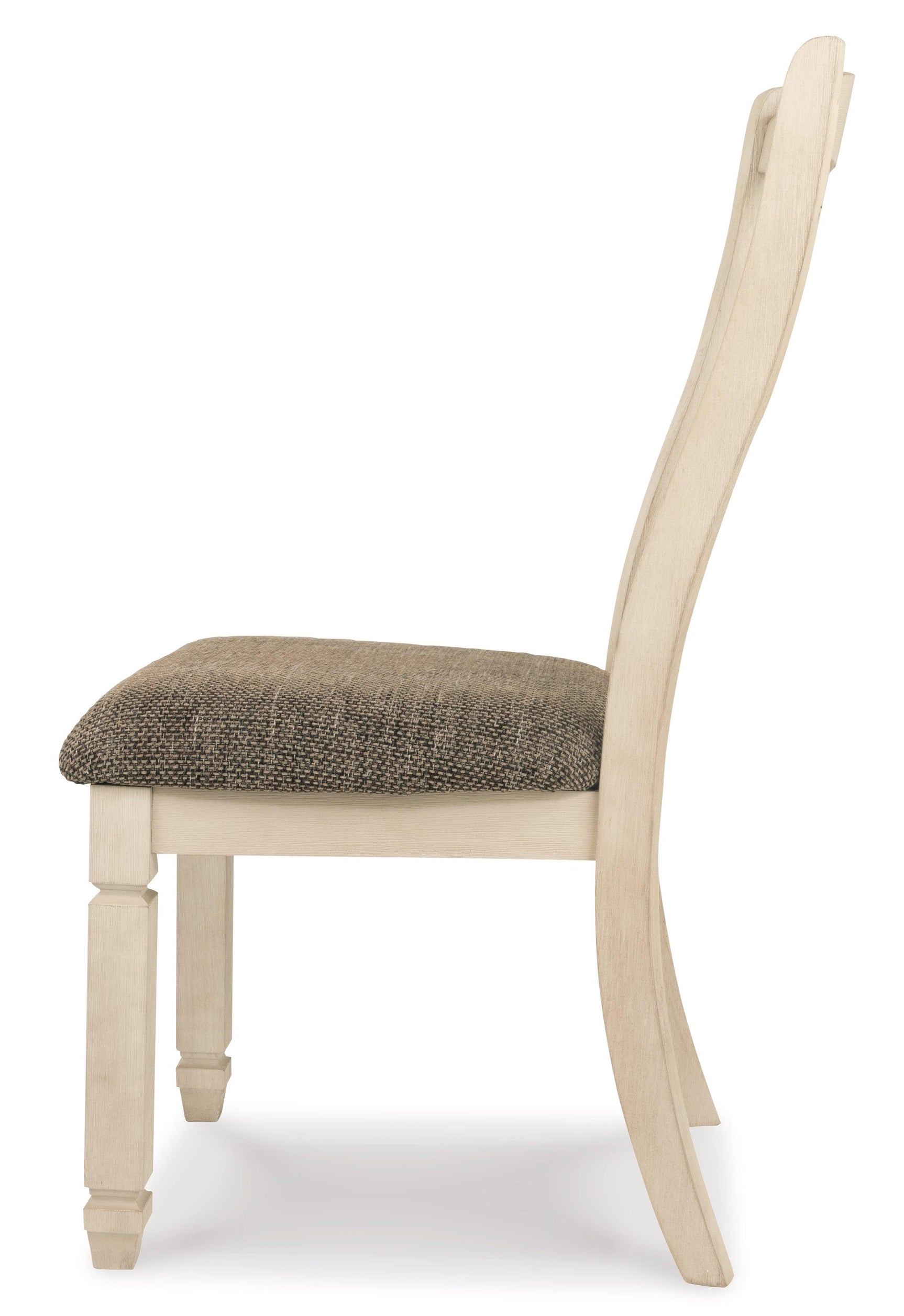 Arm chair view with cushioned seat