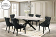 Bolivar Marble Top Dining Table front angle
