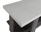 Boris White and Gray Cocktail Coffee Table detailed view