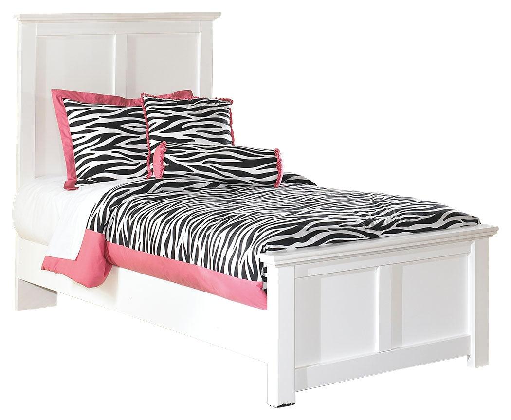 Bostwick Shoals White Panel Bedroom Set side angle