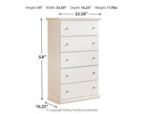 Bostwick Shoals White Panel Bedroom Set side perspective