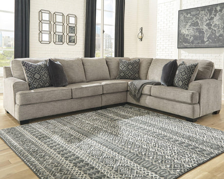 Bovarian Stone Chenille 3-Piece Sectional - image 1