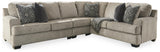 Bovarian Stone Chenille 3-Piece Sectional - image 2