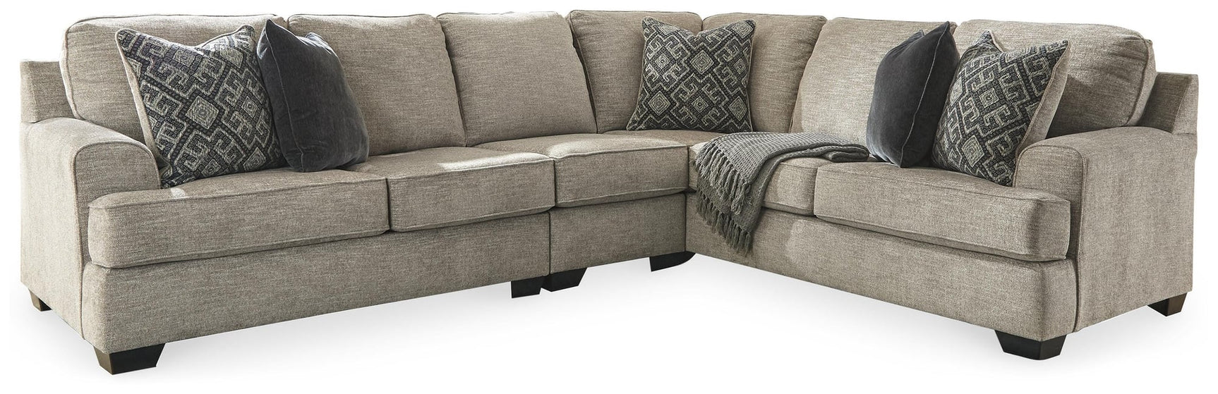 Bovarian Stone Chenille 3-Piece Sectional - image 2